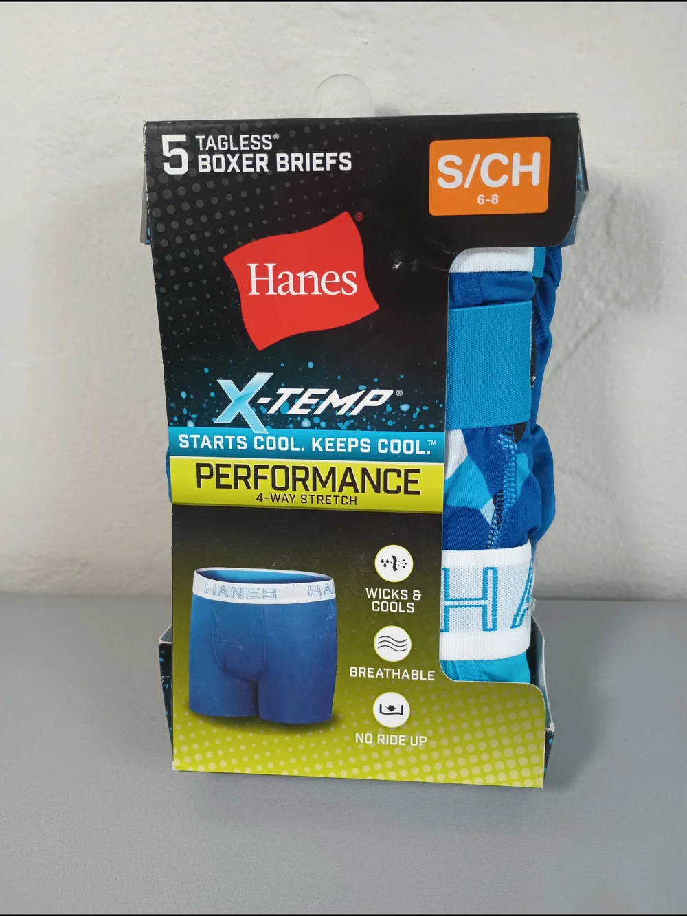 Hanes X-Temp Boys' Performance Boxer Brief Underwear